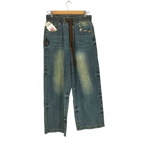 RENDTTK LOOK Y2K ヴィンテージ加工バギーデニム メンズ